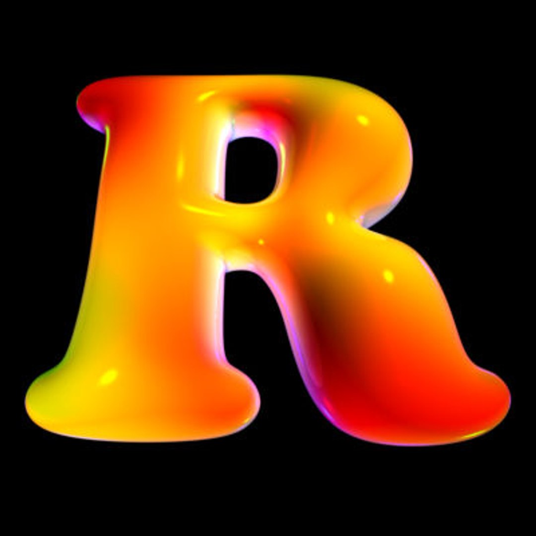 Organic Font Letter R Max