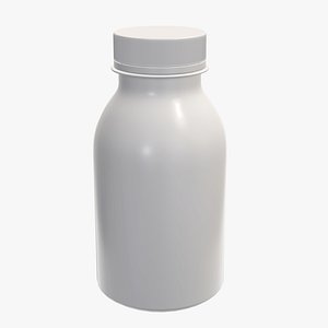 3D yoghurt bottle model