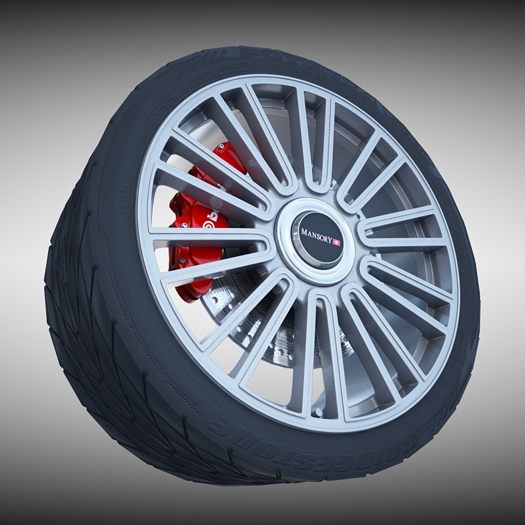 mansory wheel tire 3ds
