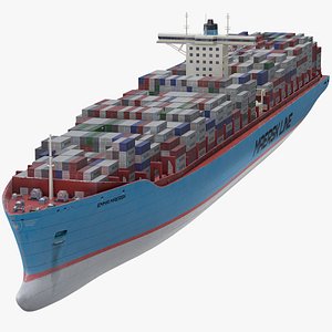 container ship maersk 3D model