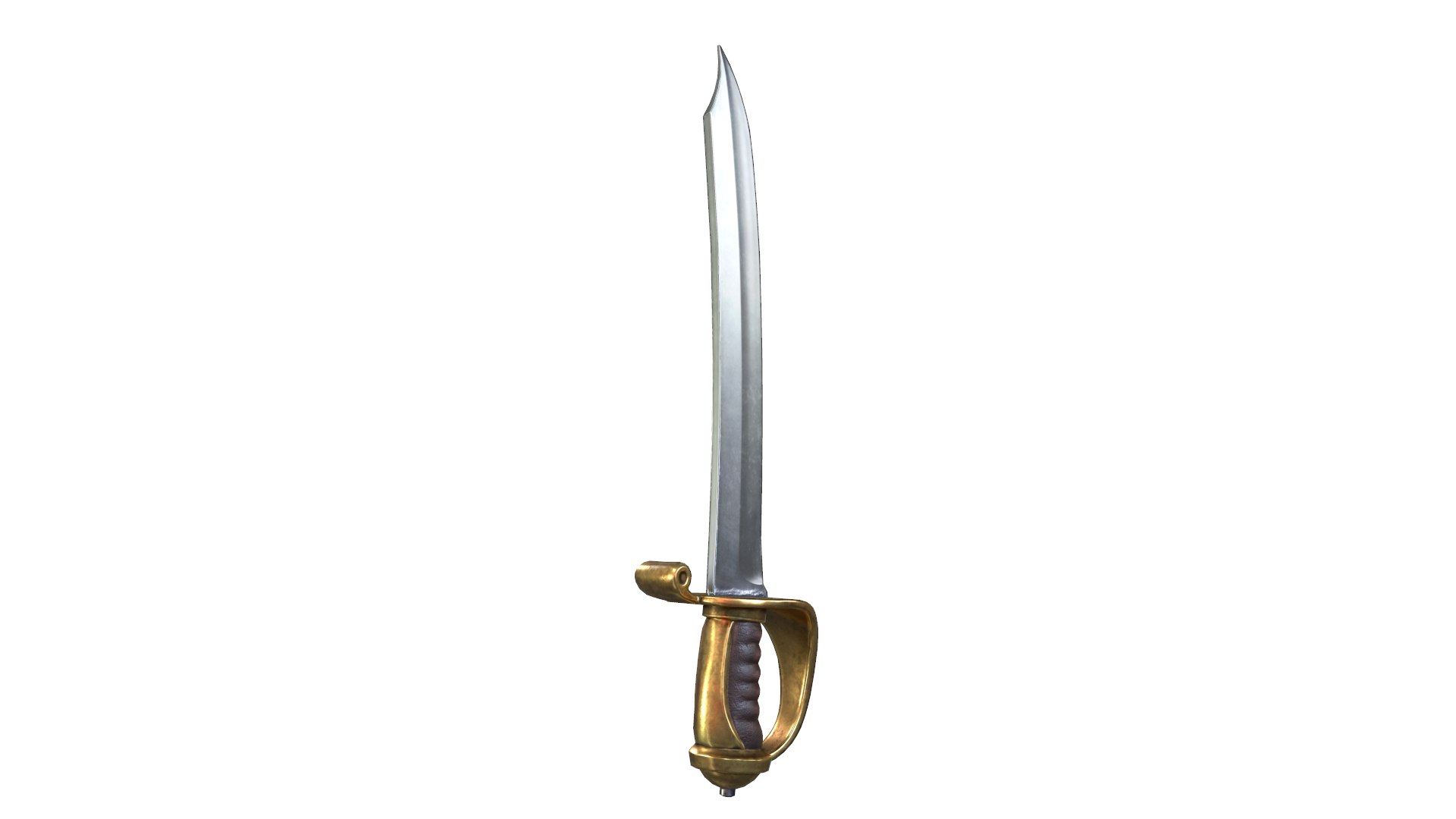 3D Curved Weapon Model - TurboSquid 1501810