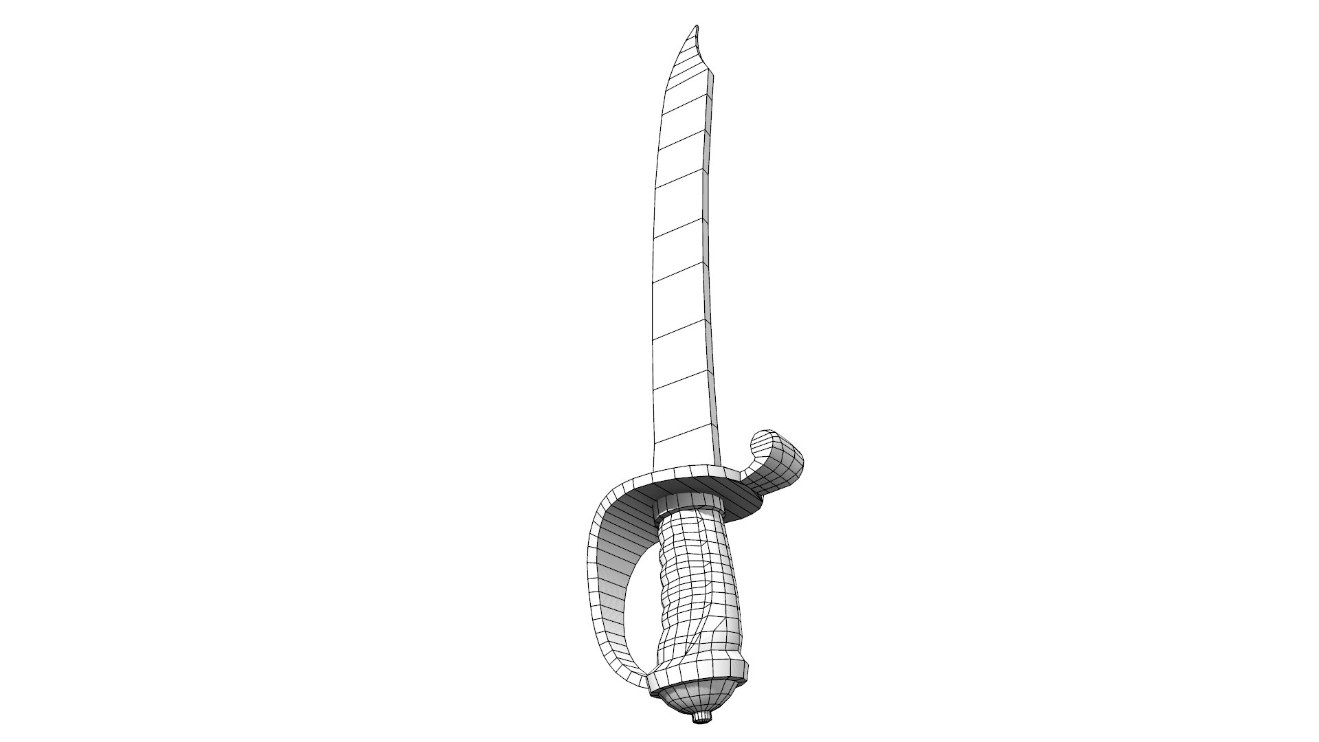 3D Curved Weapon Model - TurboSquid 1501810