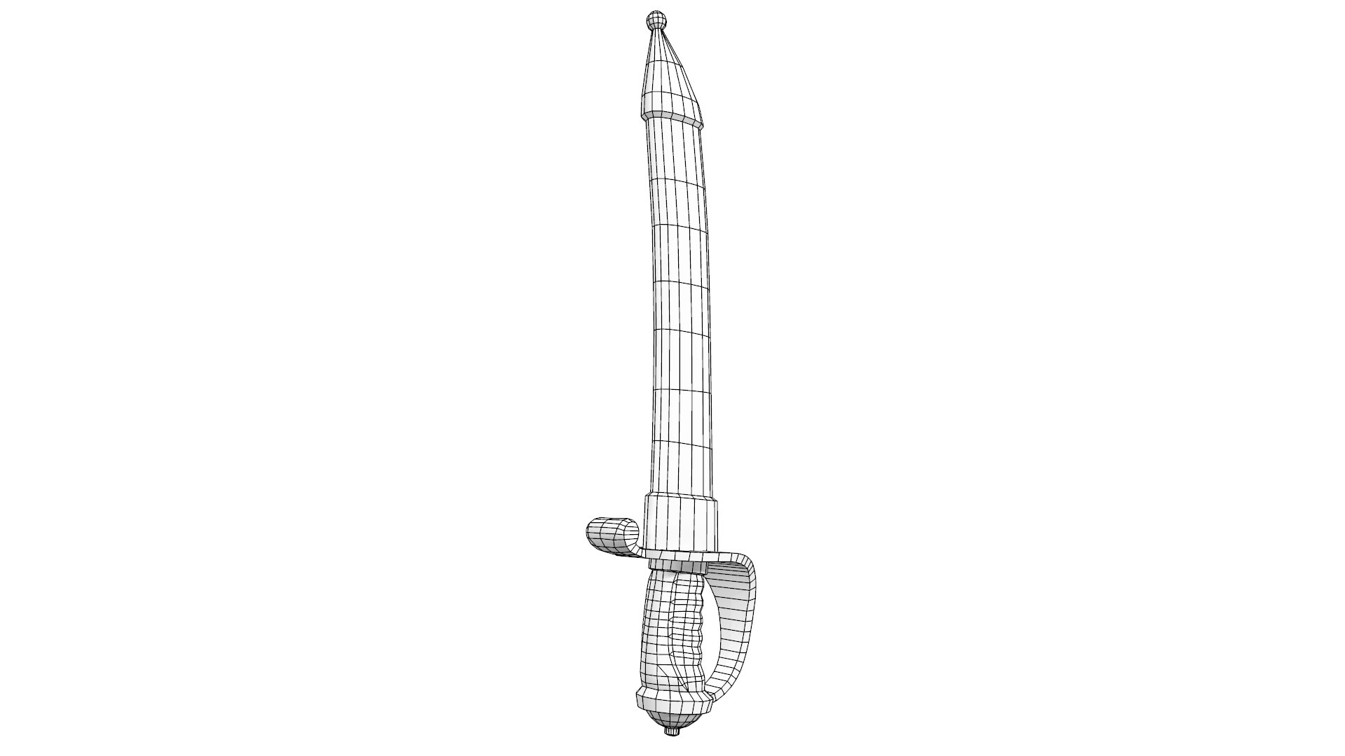 3D Curved Weapon Model - TurboSquid 1501810