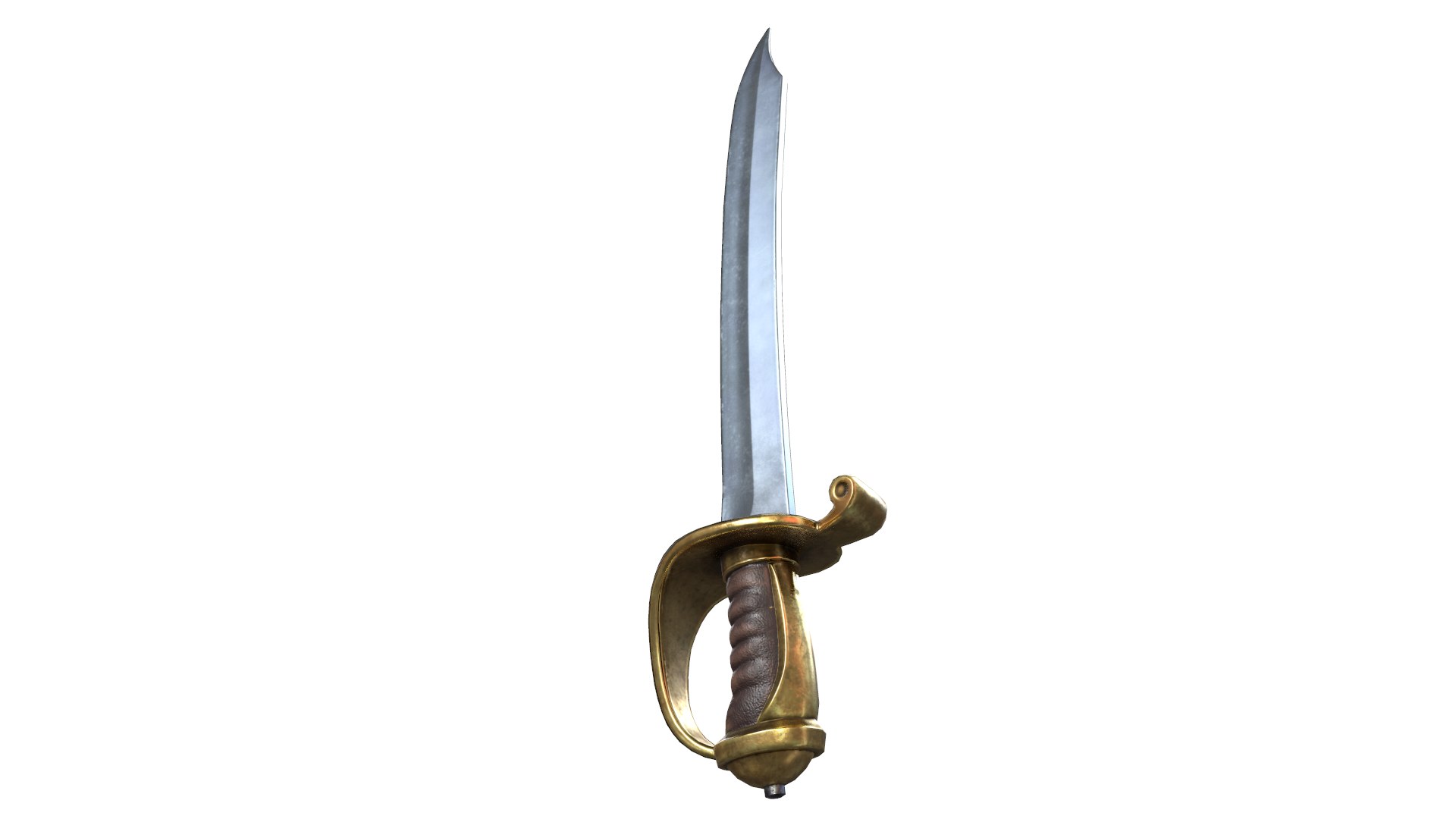 3D Curved Weapon Model - TurboSquid 1501810