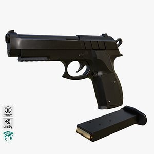 Pistol 01 Generic  All PBR Unity UE Textures Included
