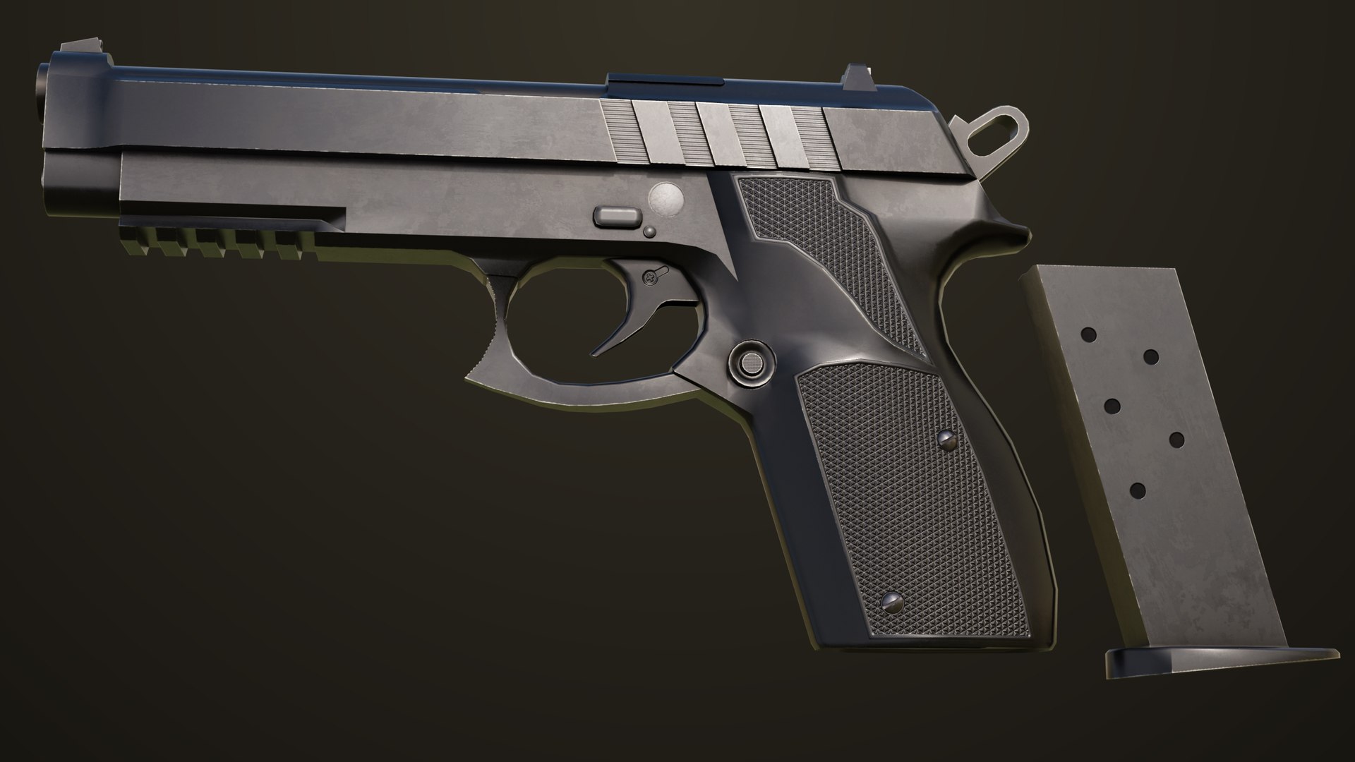 Pistol 01 Generic  All PBR Unity UE Textures Included 3D model https://p.turbosquid.com/ts-thumb/lL/fatI89/kM/pistol01_00039/jpg/1715936153/1920x1080/fit_q87/e649cacd363d997bfb11e1a4af689e7e4e248d62/pistol01_00039.jpg