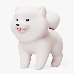 Cartoon White Dog