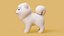 Cane bianco cartone animato