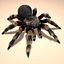 mexican redknee tarantula hair fur 3d obj