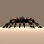 mexican redknee tarantula hair fur 3d obj