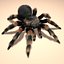 mexican redknee tarantula hair fur 3d obj