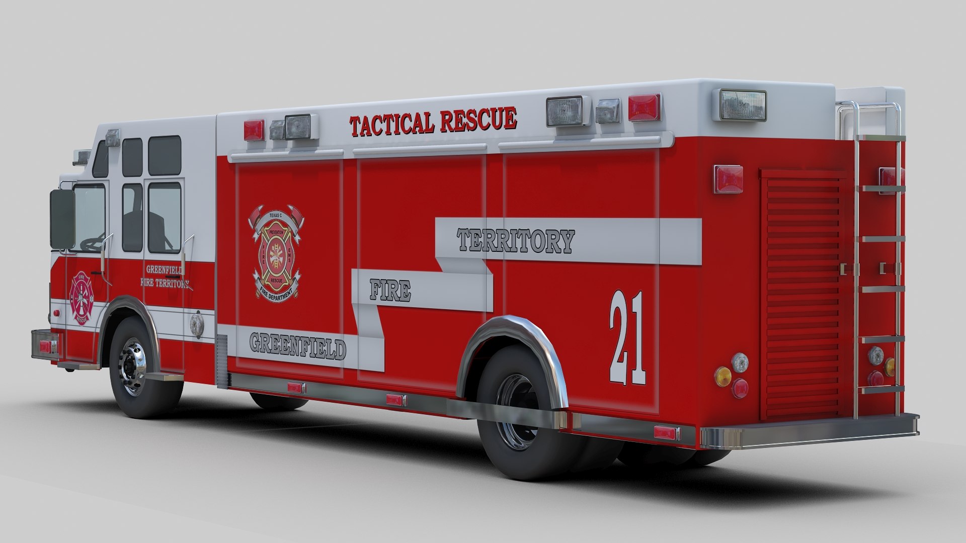 3dsmax Intervention Rescue Truck