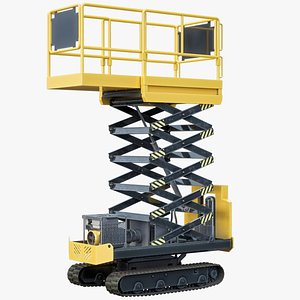 Scissor Lift Yellow - Type 1 PBR