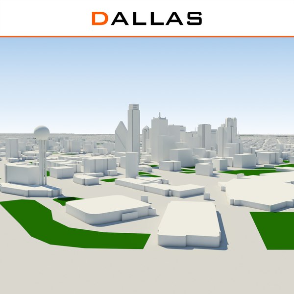 3d model dallas cityscape