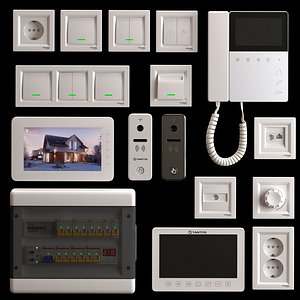 3D tantos electrical schneider intercom