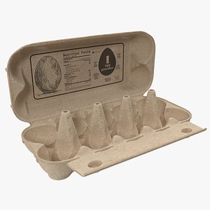 Open Ten Eggs Package 3D Model