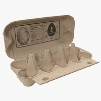 Open Ten Eggs Package 3D Model