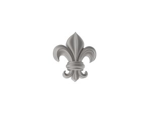 free obj mode heraldic lily