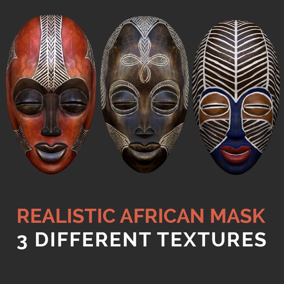 modèle 3D de Masque africain réaliste - TurboSquid 1320399, image size:1080x1080