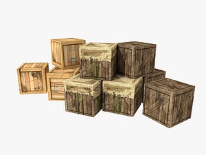 3d box cargo model