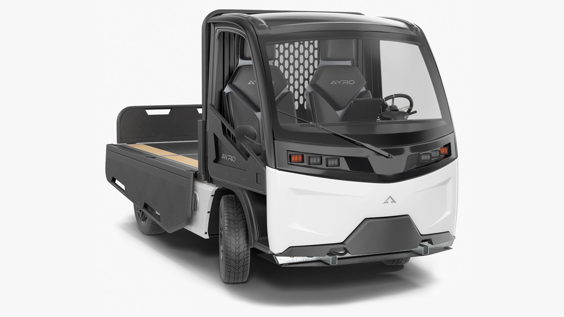 AYRO Vanish Electric Mini Truck Pickup Bed Rigged 3D model preview