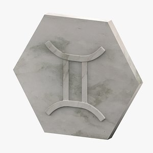 3D marble gemini model