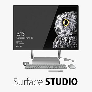 surface studio 3d model