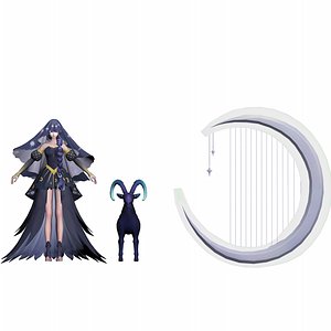 Saint Seiya Pandora Low-Poly 3D Model Games