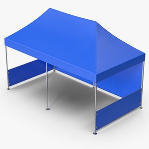3D Event Tent Blue model