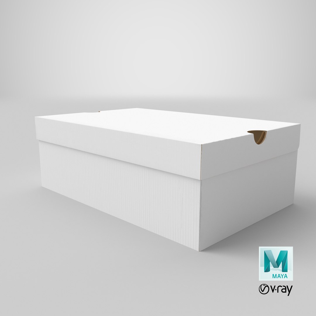 3D Shoes Packaging Box Closed model - TurboSquid 2011372