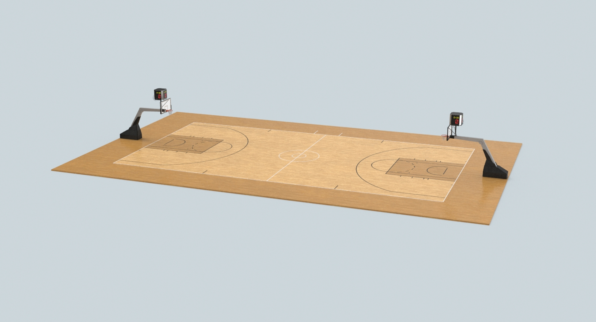 3D Basketball-court Model - TurboSquid 1317126