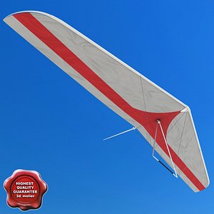 hang glider 3d obj