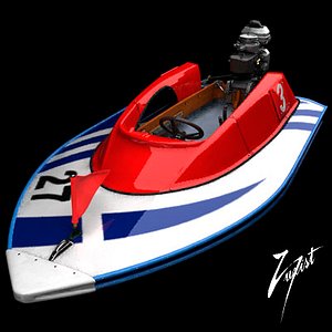 boat motorboat 3d model