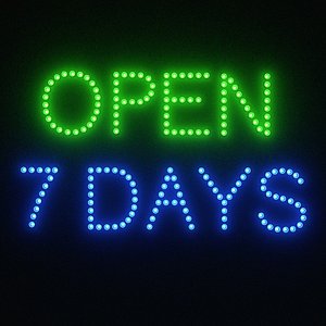 Bulb sign-open