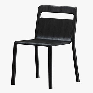 Hollywood Chair Black Stained Oak model