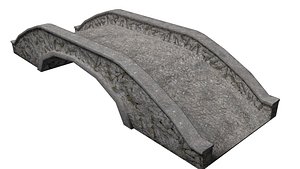 3D stone bridge model