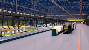 Factory Real-Scale 3D Model 3D model