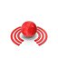 Ondas de radio rojas
