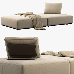 Poliform Westside Pouf 3D model