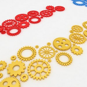 Mechanical machine gears