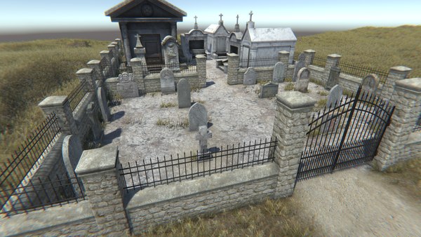 Modelo 3d Paquete De Cementerio 1 - TurboSquid 1637819