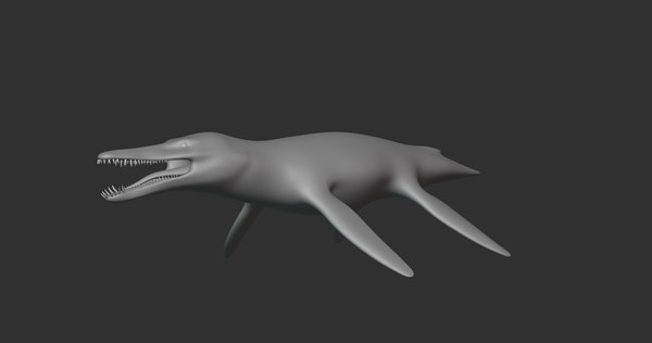 modelo 3d Kronosaurus Basemesh Low Poly - TurboSquid 1994625