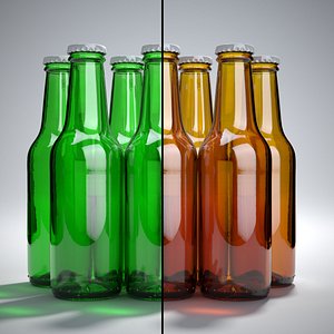 3d beer bottle