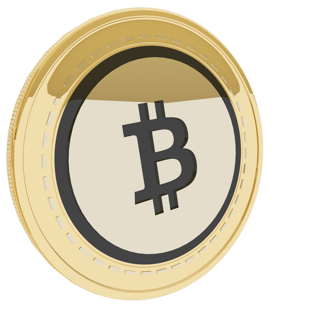 Bitcoin Cash Cryptocurrency Gold Coin 3D https