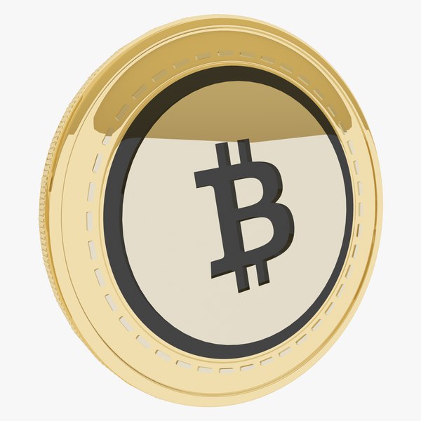 Bitcoin Cash Cryptocurrency Gold Coin 3D