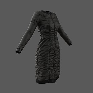 puffed dress marvelous designer 3D