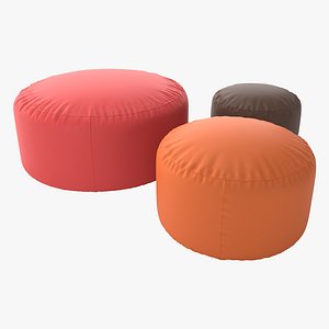 3D Ottoman Casamania Horm Pouf Polon model
