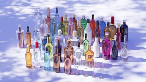 Ultimate Glass Bottle Collection Beverage and Decorative Bottles