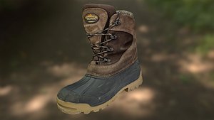 Boot low poly 3D model