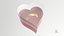 Fede nuziale in oro con scatola a forma di cuore V01